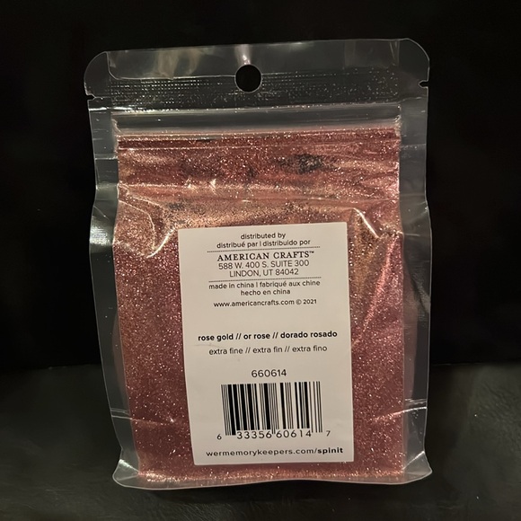 Spin It Rose Gold We R Memory Keepers High-End, Custom, Polyester Glitter - Picture 2 of 2